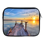 Sunset Lake Beautiful Nature Apple iPad 2/3/4 Zipper Cases Front