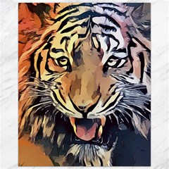 Tiger Animal Teeth Nature Design Canvas 16  X 20  