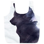 Grey Wolf  Full Print Recycle Bags (L)  Front