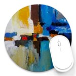 Abstract Round Mousepads Front