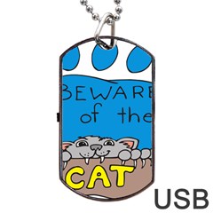 Cat Print Paw Pet Animal Claws Dog Tag Usb Flash (two Sides)