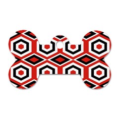 Motif Batik Design Decorative Dog Tag Bone (one Side)