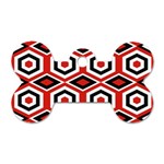 Motif Batik Design Decorative Dog Tag Bone (One Side) Front