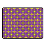 Purple Yellow Swirl Pattern Fleece Blanket (Small) 50 x40  Blanket Front