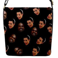 Crying Kim Kardashian Flap Messenger Bag (s) by Valentinaart