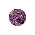 Purple Abstract Art Fractal Golf Ball Marker (10 pack) Front