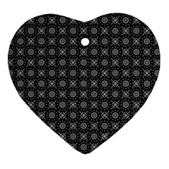 Kaleidoscope Seamless Pattern Ornament (heart) by Sapixe