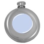Alice Blue Mini Footpath in English Country Garden  Round Hip Flask (5 oz) Front