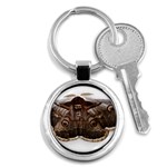 Night Butterfly Butterfly Giant Key Chains (Round)  Front