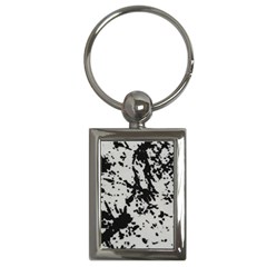 Fabric Texture Painted White Soft Key Chains (rectangle)  by Sapixe