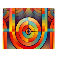 Background Colorful Abstract Double Sided Flano Blanket (large) 