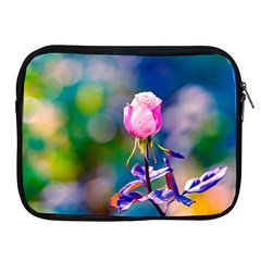 Pink Rose Flower Apple Ipad 2/3/4 Zipper Cases by FunnyCow