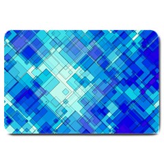 Abstract Squares Arrangement Large Doormat 