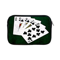 Poker Hands   Royal Flush Clubs Apple Ipad Mini Zipper Cases by FunnyCow