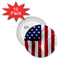 American Usa Flag Vertical 1 75  Buttons (10 Pack) by FunnyCow
