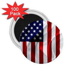 American Usa Flag Vertical 2 25  Magnets (100 Pack)  by FunnyCow