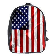 American Usa Flag Vertical School Bag (xl) by FunnyCow