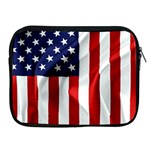 American Usa Flag Vertical Apple iPad 2/3/4 Zipper Cases Front