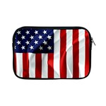 American Usa Flag Vertical Apple iPad Mini Zipper Cases Front