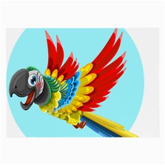 Parrot Animal Bird Wild Zoo Fauna Large Glasses Cloth (2-side)