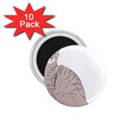 Kitten Cat Drawing Line Art Line 1.75  Magnets (10 pack)  Front
