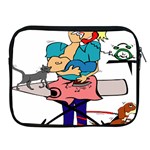 Housewife Multitasking Woman Apple iPad 2/3/4 Zipper Cases Front