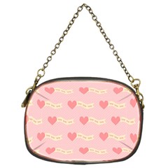 Heart Love Pattern Chain Purses (two Sides)  by Nexatart