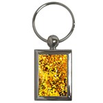 Birch Tree Yellow Leaves Key Chains (Rectangle)  Front