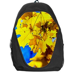 Yellow Maple Leaves Backpack Bag by FunnyCow