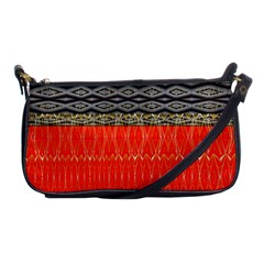 Creative Red And Black Geometric Design  Shoulder Clutch Bags by flipstylezfashionsLLC
