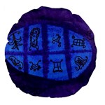 Save The Butterfly Egg Large 18  Premium Flano Round Cushions Back