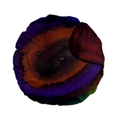 The Black Whole Egg Standard 15  Premium Flano Round Cushions