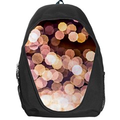 Warm Color Brown Light Pattern Backpack Bag by FunnyCow