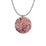 Almond Tree In Bloom Button Necklaces Front