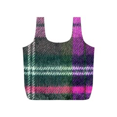 Pink Plaid Flannel Full Print Recycle Bags (s)  by snowwhitegirl