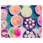 Ramen And Sushi Double Sided Flano Blanket (Medium)  60 x50  Blanket Back