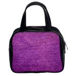 Purple Denim Classic Handbag (Two Sides) Front