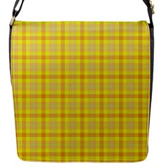 Yellow Sun Plaid Flap Closure Messenger Bag (s) by snowwhitegirl