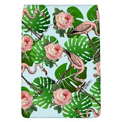 Flamingo Floral Blue Removable Flap Cover (l) by snowwhitegirl