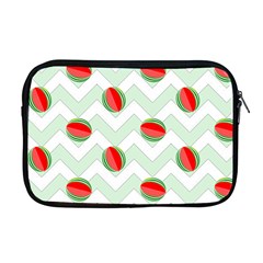 Watermelon Chevron Green Apple Macbook Pro 17  Zipper Case by snowwhitegirl