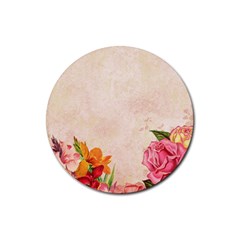 Flower 1646045 1920 Rubber Round Coaster (4 Pack)  by vintage2030