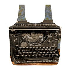 Typewriter Full Print Recycle Bag (l) by vintage2030