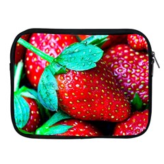Red Strawberries Apple Ipad 2/3/4 Zipper Cases by FunnyCow