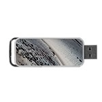 Black And White Portable USB Flash (One Side) Front