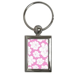 Beauty Flower Floral Pink Key Chains (rectangle)  by Alisyart