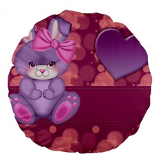 Illustration Love Celebration Large 18  Premium Round Cushions