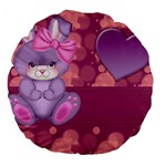 Illustration Love Celebration Large 18  Premium Round Cushions Back