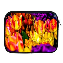Fancy Tulip Flowers In Spring Apple Ipad 2/3/4 Zipper Cases by FunnyCow