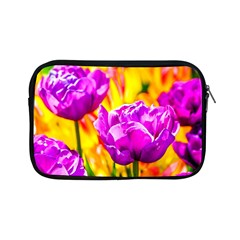 Violet Tulip Flowers Apple Ipad Mini Zipper Cases by FunnyCow