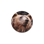 Bear Looking Golf Ball Marker Front